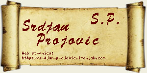 Srđan Projović vizit kartica